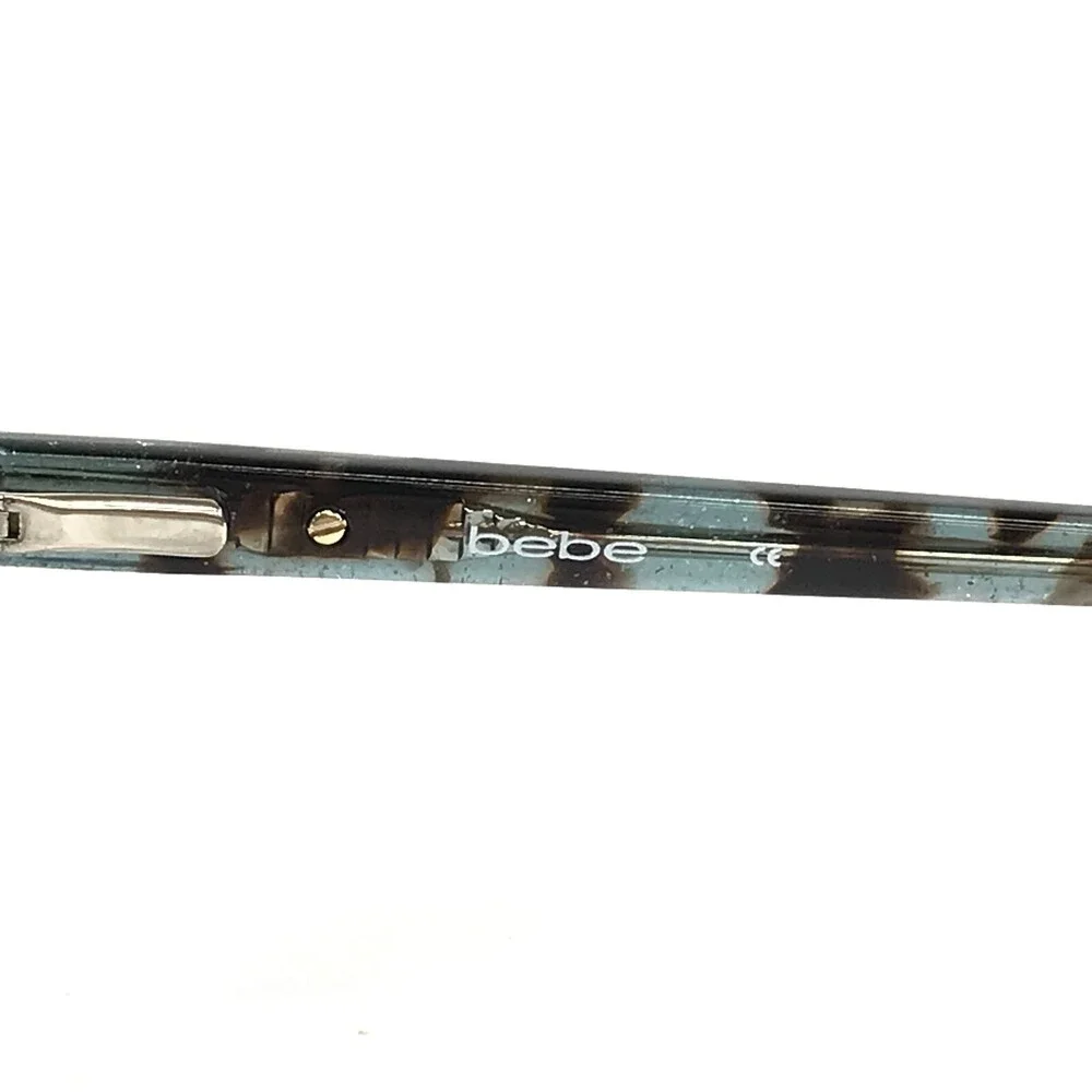 Bebe Eyeglasses Frames BB5186 340 TEAL TORTOISE Blue Gold Full Rim 52-17-135